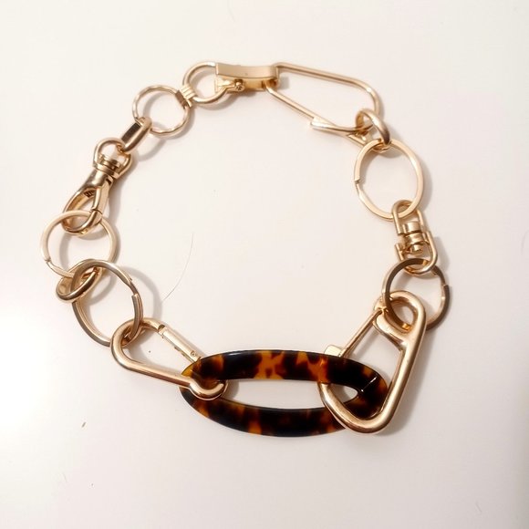 Large Chunky Gold Clip Chain Necklace - Picture 1 of 1